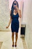 I got lots of compliments on this dress! Super comfortable and the color is perfect. It does ride up a little bit so I was pulling it down but other than that it was perfect. Definitely recommend!! - Anokhi P.