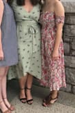 I was a little worried about the dress staying up because I often have trouble with this when it comes to strapless dresses, but the connected sleeves did the trick! Love it! - Alexa C.