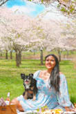 This is a lovely dress ! I bought the Blue Floral and the material is stretchy so if you're XL you can also wear the L one, perfect dress for spring and Summer . I really really love it ! - Yoshira C.