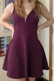 The dress fits perfect, the neckline has wiring in it for support so I don't have to wear a bra. I usually wear mediums, but I'm glad I chose a small. I ordered in plum purple. - Averi G.