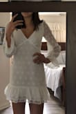This dress fits perfectly, I am 5'10", slender build and it was long enough and fit me really well. They only part that was a little big was the chest area but its not the dress's fault lol. Would definitely recommend. I ordered size xs and s and the xs ended up fitting better. perfect for summer!! - Arden V.