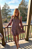this dress is so cute and flirty! Hits me right in the middle of the leg so it's not too short or too long. Great quality and an extra lining so it's not see through - Janet G.