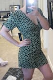 Love this dress! However it is a bit brighter in than in the photos. It's a good length where if you have wider hips and a bigger butt like me it still give your coverage. - Sara F.