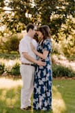 I bought this dress for my engagement photos and I was so happy with it! It fit perfect and the material was light weight but nice quality! It took me a few times to get the dress to tie correctly but not a problem after I figured it out. - Heather Y.