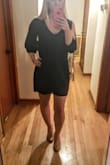This dress has proven to be my "Little Navy Dress" .  This dress has easily become my most worn dress in my closet full of dresses.  Its one of those dresses that when you just have nothing else to wear to an event like a shower, wedding, work event, literally anything, just throw this dress on and your good to go.  Its comfortable, cute, and fits a range of sizes  My sisters who are much larger chested than I am have borrowed this dress and it fit them beautifully as well. - Kimberly H.