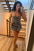I have a short torso which makes rompers hit or miss for me.  This one fits me perfectly! The waist hits at the right spot and the crotch isn't baggy.  The romper is definitely short--I was on the verge of cheeks hanging out.  But, for the right setting, it is to die for.  I wish there was some boning in the torso to help it stay up...it is otherwise hard to keep up. - Jasmine G.