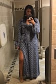 I wore this to a spring wedding and I got many compliments on the pattern and the dress itself. The length was good with my heels and height. My only issue was it was a little too low cut so that was a worry since I'm not small chested. Overall I wouldn't change the size of the dress. - Mikala