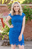 This dress is gorgeous!!! Fit true to size, and is better in person! - Tricia D.