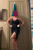 I love this dress but it's a little short. The slip that is attached to it will ride up a tiny bit while walking. The top is a little loose, but I can still tighten the straps. The color is also great. I can't wait to wear it! - Nicole G.
