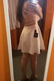 I ordered this for grad pics and love it! It's a little short but not too much. - Molly B.