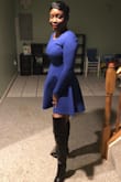 Wore this dress for a night out on the town with hubby during winter and it was perfect. It was thick enough that I was comfortable even when I wasn't wearing a jacket. It is very short but that worked for me. Great quality as always! - Nakara M.