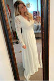 I never buy clothes online, but I was in a pinch for my upcoming wedding and I'm amazed with how perfect this fit! It's so flattering and beautiful! - Andrea K.