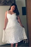 The dress fit perfect and I loved it! Was exactly what I was looking for. Was supposed to wear for my small outdoor wedding this year that had to be postponed to next year because of covid but am so so excited to wear it next year! Also it has pockets! - Emma W.