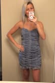 The fit experts suggested an S but I should have gotten an XS. It's way too baggy all over and now sadly the XS is sold out. I might try to get it tailored since I like it still. Last time I ordered an XS in another dress and couldn't even zip it. Their sizing is all over the place! :( Still a nice pattern and the fabric is soft and lightweight for summer. - Sarah K.