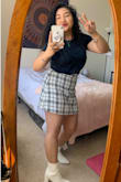 True to size! Such a beautiful pattern. Wore it on my birthday :) - Linh T.