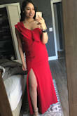I am planning on wearing this dress to a wedding (after the stay-at-home order is over, of course). It fits well but I think I could size down to a small still as the fabric has a little stretch to it and I have a small bust. - Viviana M.