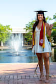 I bought this dress for graduation pictures and it was perfect!! I was worried about it being low cut but it was perfect and looks great in pics! I don't have a great pic of the back of the dress but it's super pretty! - Betty V.