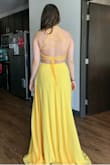 Beautiful dress! I am typically a medium but reviews told me to try a small and I am so glad I did! It's a little long so it would be great with heels. I can't see my toes in it. It is not as see-through on as I thought it would be, I love it and it is placed great so I don't feel like it shows any unwanted chubby areas. Flows AMAZING! Spinning is incredible. I didn't feel like I was going to rip it taking it on and off which was surprising. Did not wear bra in photos but I plan to get a sticky for going out. I ordered it for engagement photos so the flow is going to be perfect. 10/10! Thank you Lulus! - Nathaniel W.