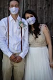 I wore this for my small Covid-19 style backyard wedding since our big one had to be canceled. It's a beautiful dress. - Courtney H.
