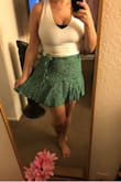 This basic top is very versatile - I could wear it with leggings, jeans or a skirt. It has a double layer that is oddly open on the bottom end, but it reduces any risk of being see-through. It was a little tight on me but I have a larger bust :p - Ashley A.