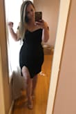 I have never felt so sexy in a dress!!!! I love it because the material is thicker so it hugs so nicely on the body. I am ordering the other colors because I'm that obsessed! - Caroline S.