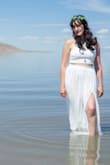 Wore this as my wedding dress. I loved it so much. The top was able to be worn after the wedding, the entire dress survived the salt and water with NO sign it had even been out there.
Loved the flow of the skirt. I felt beautiful. Buy this dress - Liv C.