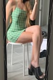 This dress fit perfect, I got an XS and I usually get an XS. you can adjust the tightness with the straps in the back which helps. i also have very long legs and it wasn't too short! - Erica S.