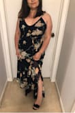 True to size, nice fabric but maybe to much of it at the bottom, nice and flowy, I'm short so I will need to hem up about an inch or 2.  Be prepared to pay exchange and duty if you live in Canada.  It turned out to cost more then I would have liked to pay. - Teresa S.