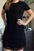 I usually order XS but I read enough reviews to know to order a size up. It fits perfectly! I plan to wear it to work as a teacher. It is a great length but does rise up quite a bit when your arms go up. I want more in every color! - Kata J.