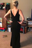 The material was great! It honestly fit exactly like I'd hoped. I'm wearing it as a bridesmaid and all the other girls loved it too. Can't wait to wear it for my brother and sister n laws special day. - Shae S.