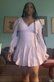 I haven't wore the dress yet because my shoes didn't come. But I love the dress. It's a little short, but I'm okay with that. - Daisynea P.
