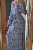 This dress is perfect! The design makes me look slim and curvy. I'm flat-chested, but the neckline didn't go down too low so it fit perfectly. The length is perfect for sandals. The color is just as described and the material is light enough that it can be worn in warmer weather. I only wish they had this design in more colors! - Katherine C.