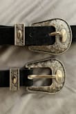 The double buckle is the perfect pair with some Western style Steve Madden booties. I'm obsessed. Seems high quality, even with low price. Silver detailing on buckles is pretty and intricate. - Hannah M.