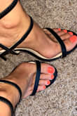 Basic, black heels with a modern twist!! These are awesome & I can't wait to wear them out!! - Tracy A.
