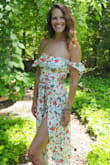 This fabulous dress has so many exciting parts, especially the side cutouts that showcase my rip tattoo perfectly! I wore it for Easter, for graduation, and will probably for an engagement party. Have gone without a bra and sticky boobs, and either are super comfortable! Add this to your closet, but you will be wearing it so often it won't hang there too long. - Becky C.