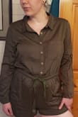 This romper fits true to size and is great for days when you don't want to plan an outfit. - Samantha T.