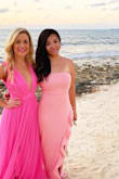 fits well, good length, wasn't too long. The material was flattering. Wore it to a wedding and on vacation for a formal night - Phi D.