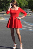 Do you want to turn heads, this is your dress. I love it. There's a sleeveless version I also own. It's better for the warmest days. - Julie D.