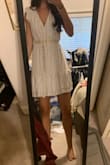 This dress looks really high quality and casual at the same time! The length is good for me. I added a belt to cinch in the waist, but it could also be worn as more of a flowy look. The material feels great - Alexia S.