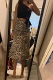 This skirt is so beautiful. The print is kind of blue which is very unique, and the fit was great. The print itself looks very high quality! - Alexia S.
