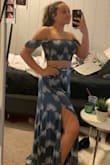 I bought this for my granddaughter for her graduation party. It's been disappointing for her with no graduation ceremony. She loves the outfit and looks amazing in it!! - Elicia A.