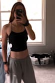 Just got this shirt in the mail and was excited to try it on. I was not disappointed! It's very stretchy so it fit like a glove and the strings are all adjustable so it was easy to get the perfect fit! While not the most support for the girls, I still didn't feel like they were going to be flying around lol. Can't wait to wear it out when the pandemic subsides. - Sarah R.