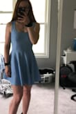 As soon as I put this dress on I called my boyfriend and said "If all the weddings are cancelled this summer I'll be upset because then I can't wear this dress!"
It fits perfectly around my waist and zips up easily in the back. I am a full time athlete so I sometime struggle with finding dresses that are the right length, the right size around my waist/chest, and aren't too tight around my shoulders. This dress does all that to a t! Absolutely would recommend to anyone. - Sarah R.