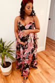 I love love love this dress! I am a growing momma to be, and this dress was ordered a size up to accommodate my baby bump. It was everything!!! From the beautiful colors, soft fabric, perfect size and length!!!! - Indria S.