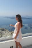 I absolutely love this dress! I wore it for a wedding in Santorini and it was just perfect! Lightweight, comfortable and the color made me look more tanned! Luckily I didn't need to wear a bra and it wasn't see-through at all. - Milissa R.