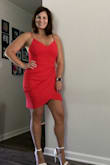 As always love Lulus fantastic quality, but I unfortunately returned this dress.
This dress is very pretty, but if you're not standing still the front wrap creeps up. Just wearing the dress to try on, I was constantly pulling it down and tugging on the bottom hem. Maybe a larger size, but I think the bust area would have been too big.
No bra needed and as a mom that nursed 3, I never say that.
I normally wear an 8. - Andie D.