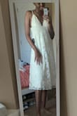 This dress is so elegant and girly. It fits like a glove and the detailing on this dress, makes you feel like a million bucks, while wearing an $90 dress. - Lexus I.