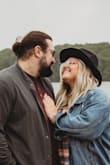 This hat was a perfect addition to a few of our engagement photos! - Jenna L.