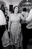 This is the perfect dress for a wedding. Its comfy and breathable and great quality! It is a wrap dress so its damn near perfect on any body type! It was a little loose around the breasts, but I have smaller breasts compared to my curvy body anyway so that was expected. I HIGHLY RECOMMEND! - Samantha R.