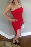 Holy hot! love this dress, felt sexy hot and holy crap makes me looks so skinny! I was nervous about a body con, but it fits in all the rights places! Highly recommend! - Lea B.